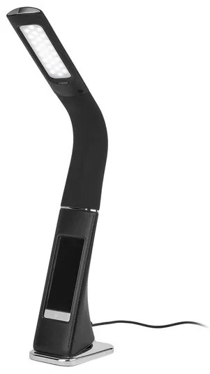 Livarno home Stolná LED lampa s integrovanými hodinami (čierna) (100368888)