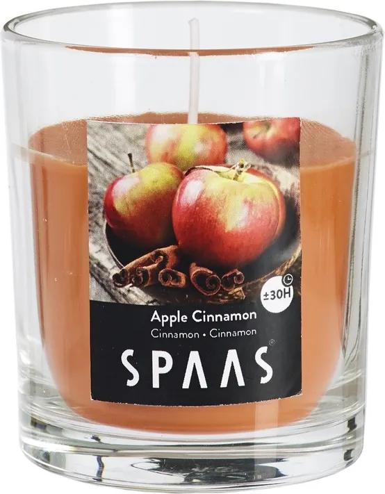 SPAAS Vonná sviečka v skle Apple Cinnamon, 7 cm