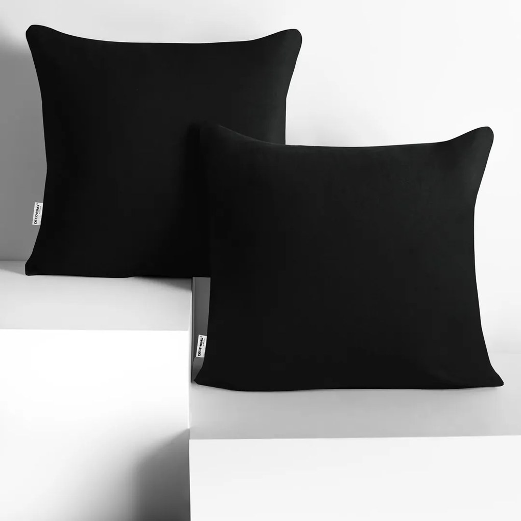 Súprava 2 obliečok na vankúš Decoking Terro čierna
