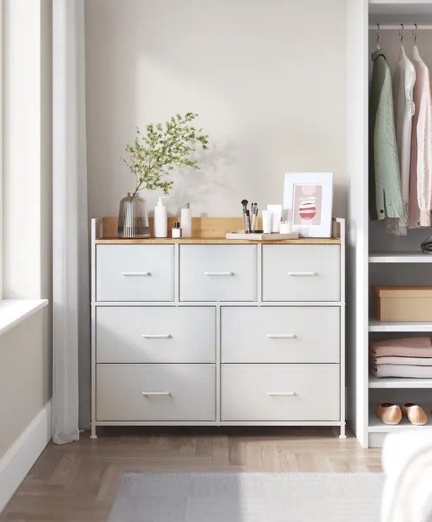 Komoda so zásuvkovými boxmi FLEXIRO 98x85 cm, dub/biela