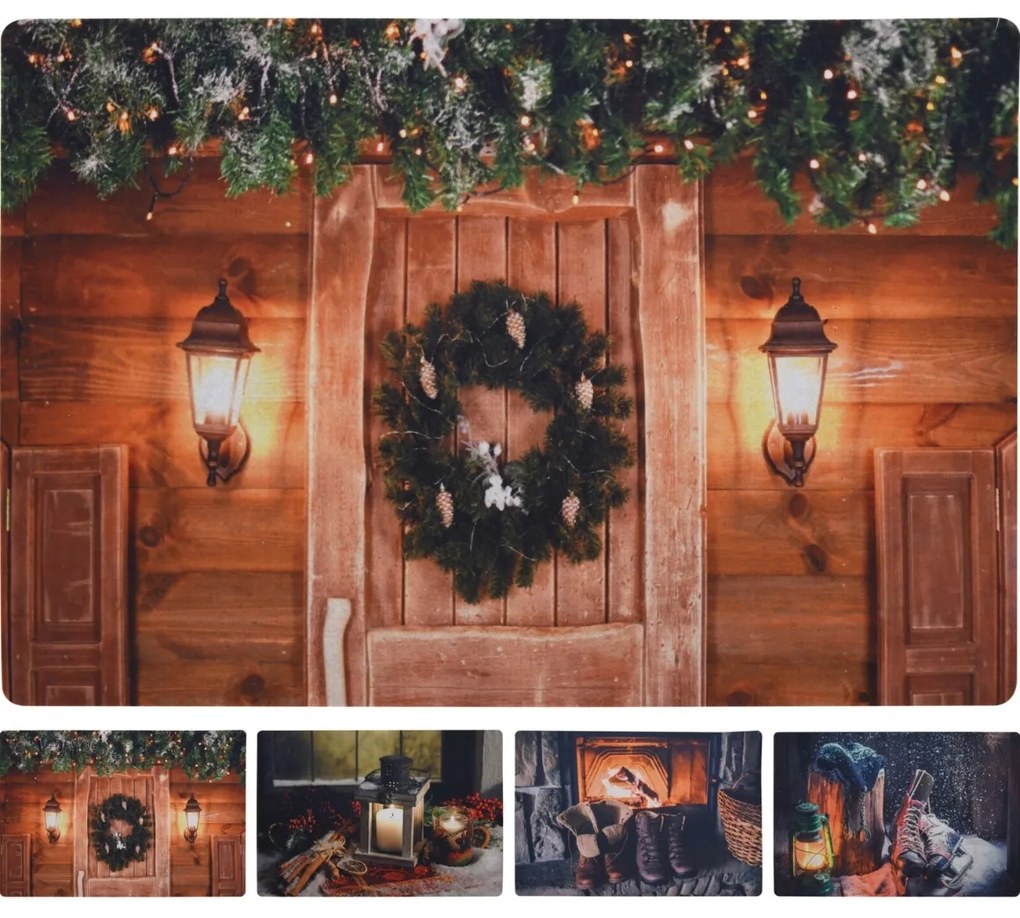 Vianočná rohožka RUSTIC WELCOME 38x58 cm - viac variantov Varianta: Korčule