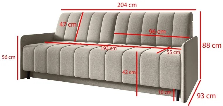 Elegantná pohovka Lusi 114