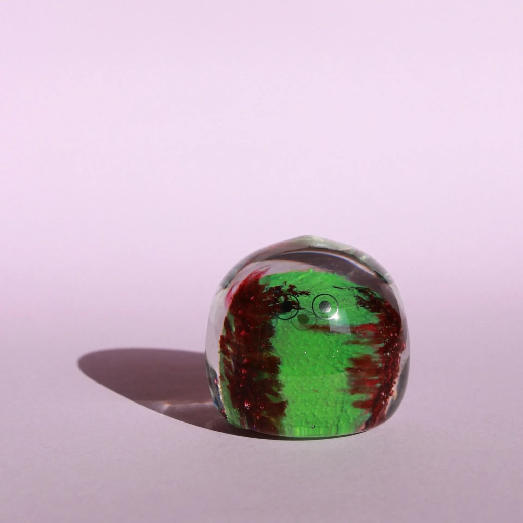 Studio Arhoj Sklenená figúrka Crystal Blob Wide Stripe