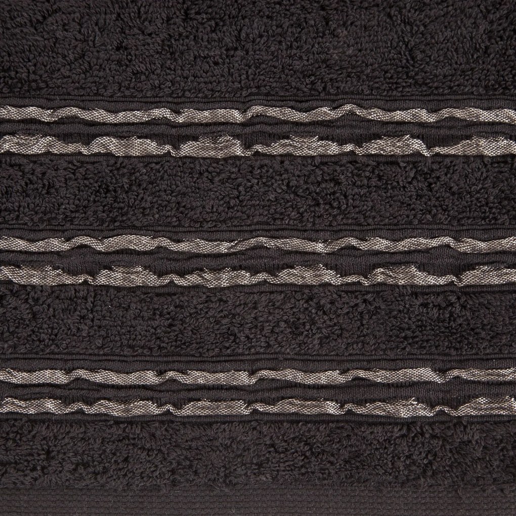 BAVLNENÝ UTERÁK JONAS 50X90 CM ČIERNA