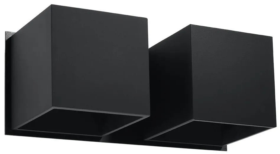 Sollux SL.0657 - Nástenné svietidlo QUAD 2xG9/40W/230V čierna