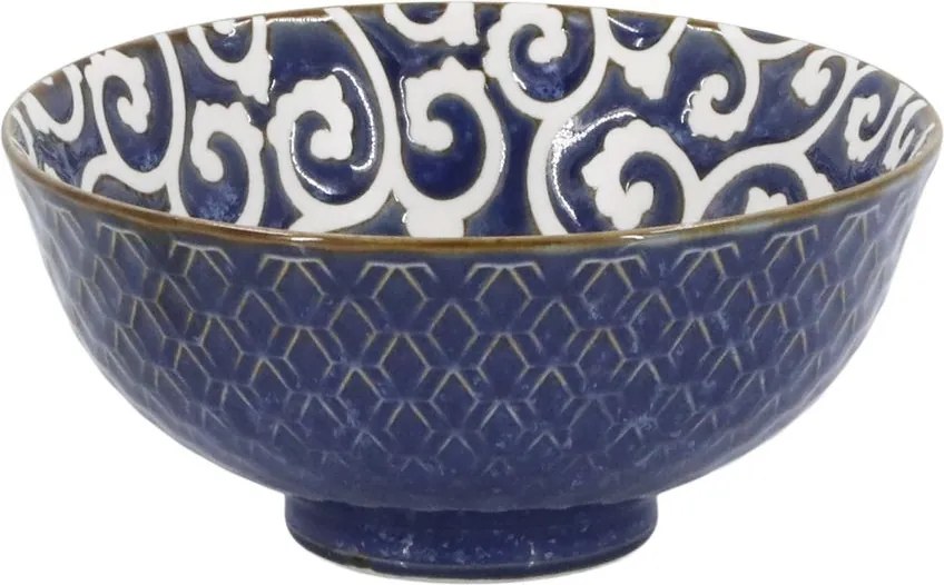 Ružová porcelánová miska s kvetmi vo vnútri Arés - Ø12*5,5 cm / 300ml