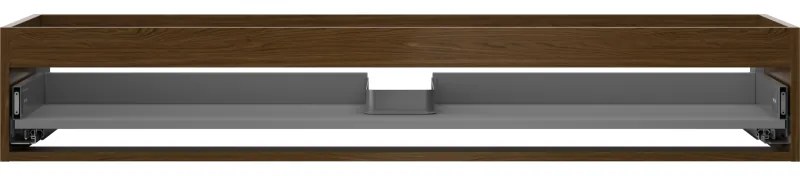 Mexen Box-A, závesná skrinka 140 cm, 1 zásuvka, orech, 91AX0-1400-235-1-86