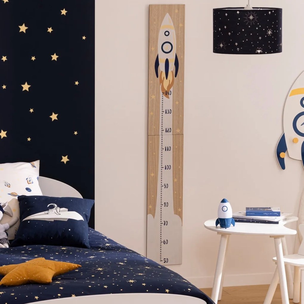 Detský meter na stenu Space, 20x140 cm, viacfarebná