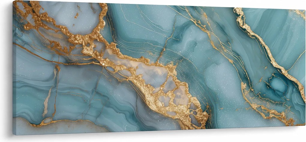 Obraz - Tyrkysový mramor (120x50 cm)
