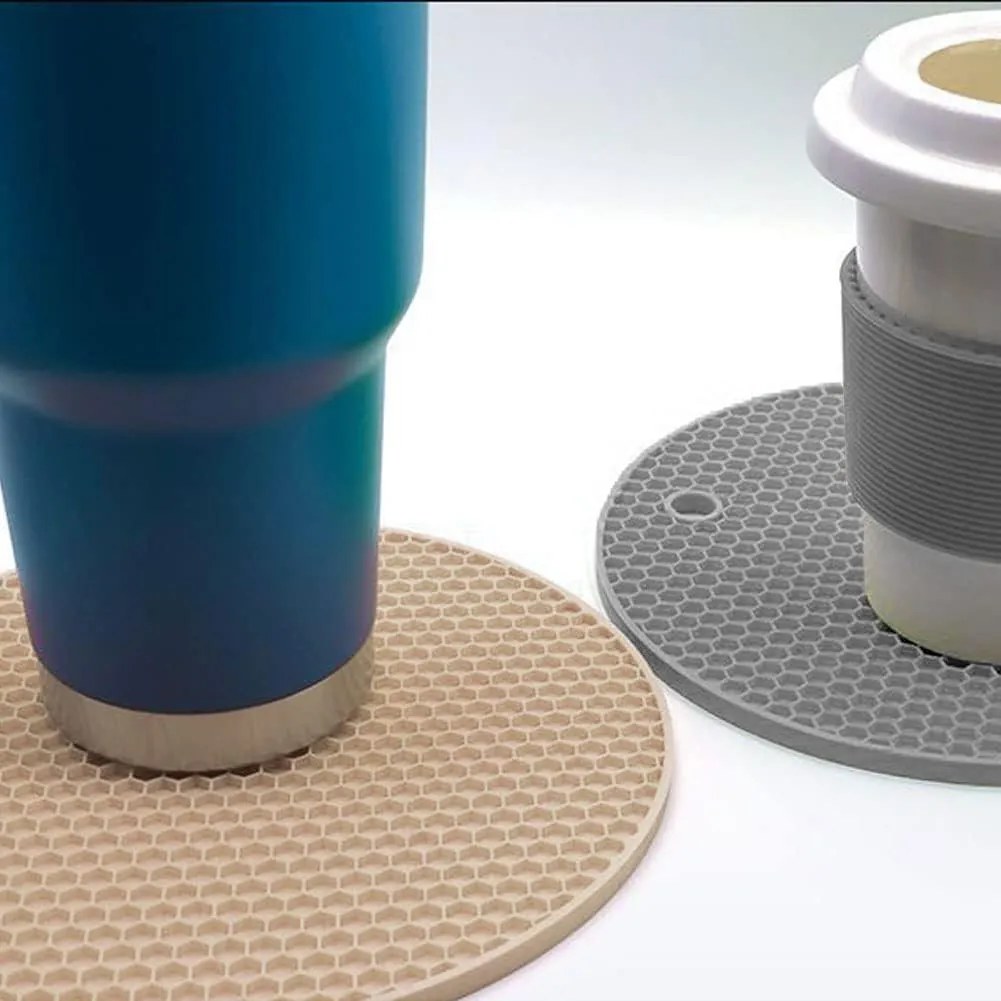 Orion Podložka pod hrniec, silikónová béžová, 18 cm