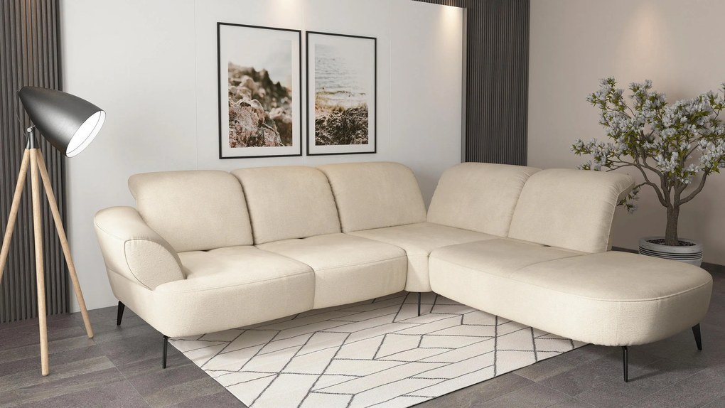 XXXLutz ROHOVÁ SEDAČKA, textil, piesková Sit & More - Sedačky - 00014401321H