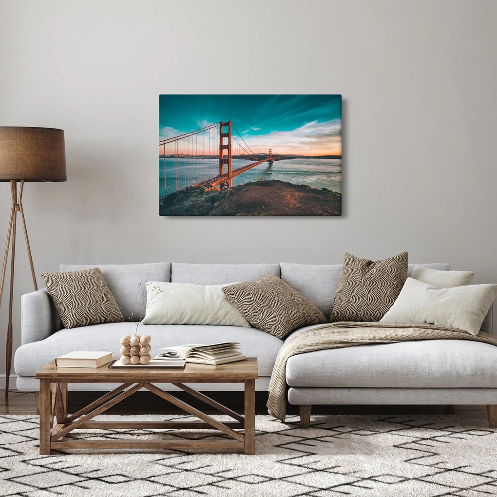 Obraz- Golden Gate, San Francisco (90x60 cm)