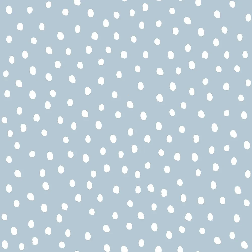 DEKORNIK Simple Irregular Dots Light Blue - Tapeta