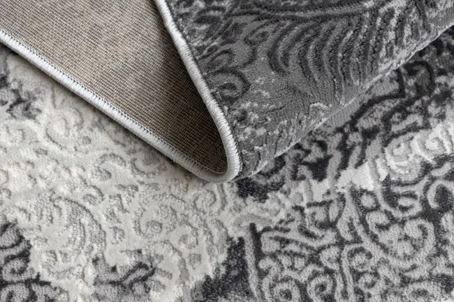 Koberec ALLURE 5715 svetlosivý / granátový