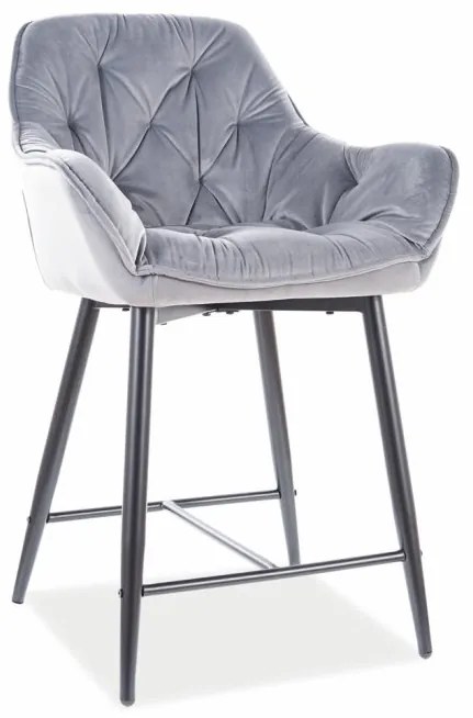 Designová jídelní židle H-2, šedá