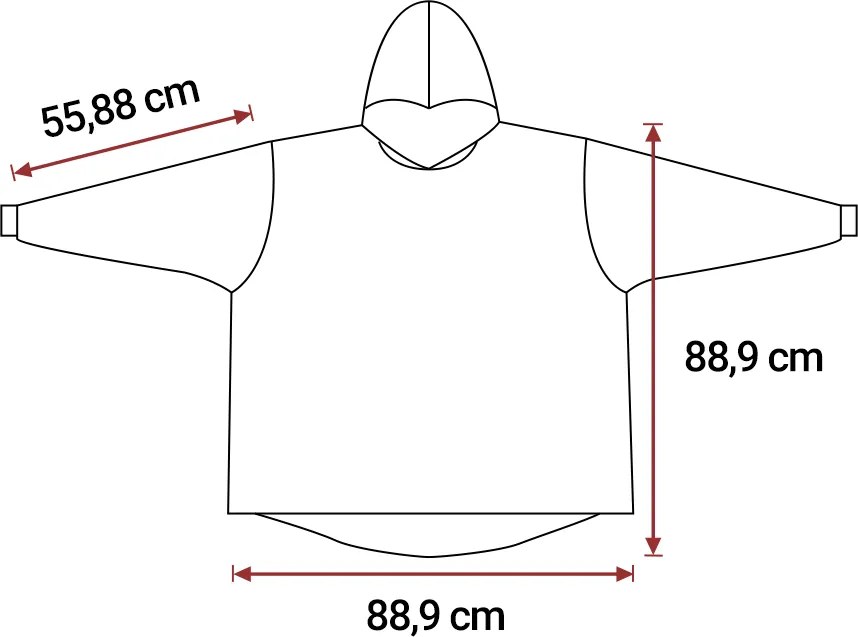 Baránková mikinová deka s rukávmi a kapucňou MAGICAL krémová