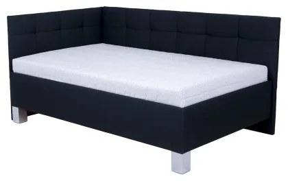 Čalúnená posteľ s úložným priestorom bez matraca MARIA PETITE 120x200 cm antracit