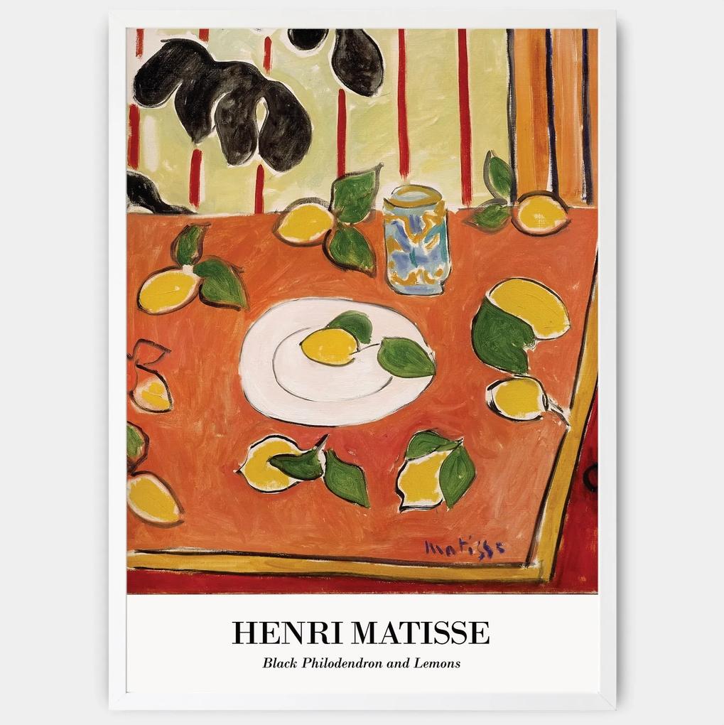 Plagát Black Philodendron and Lemons | Henri Matisse