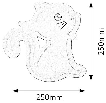 RABALUX Detské nástenné svietidlo BABETTE (MAČIČKA)