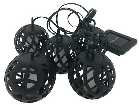 Dekoratívne solárne LED svietidlo girlanda plameň TR 616