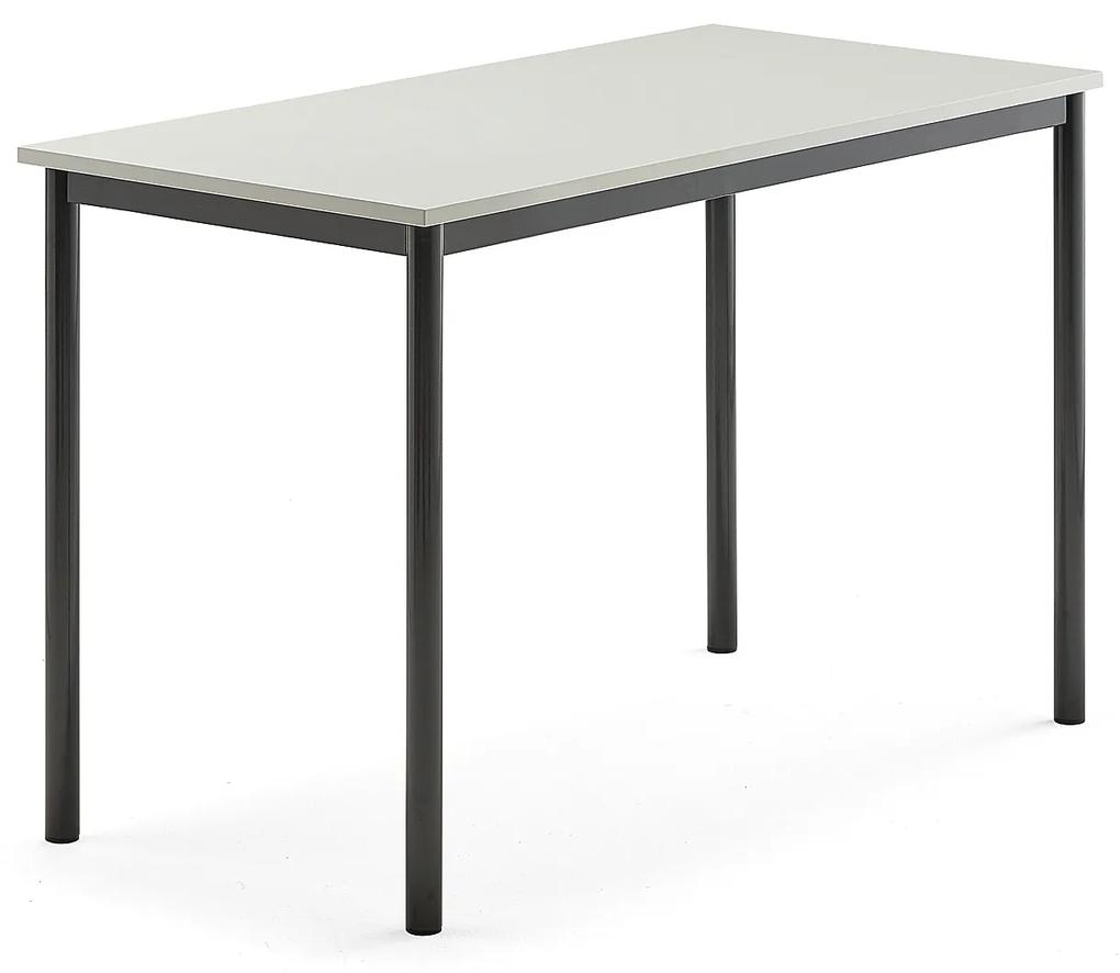 Stôl SONITUS, 1200x700x760 mm, HPL - šedá, antracit