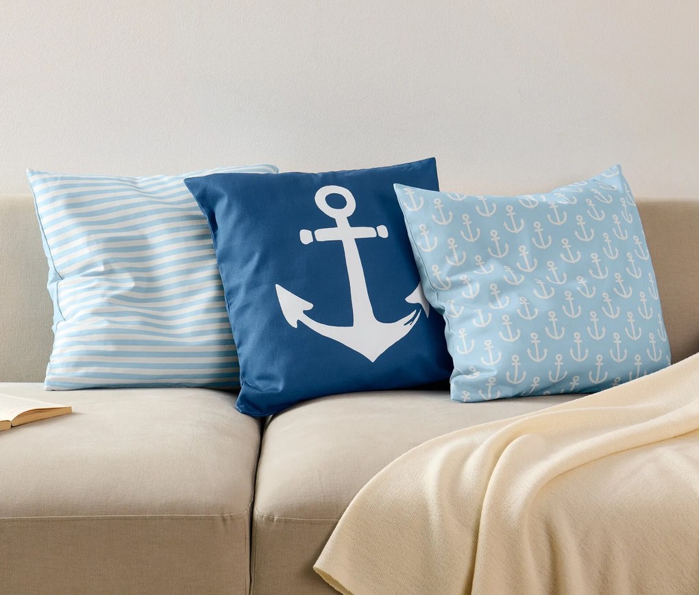 Obliečky na dekoračné vankúše, 3 ks, cca 50 x 50 cm