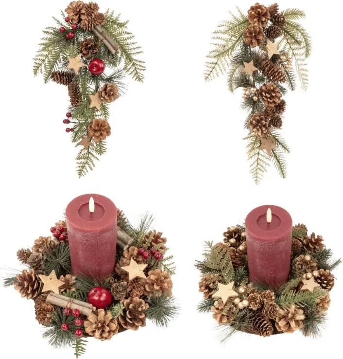 Kreatívna sada DIY CHRISTMAS na výrobu vencov a dekorácií - rôzne varianty