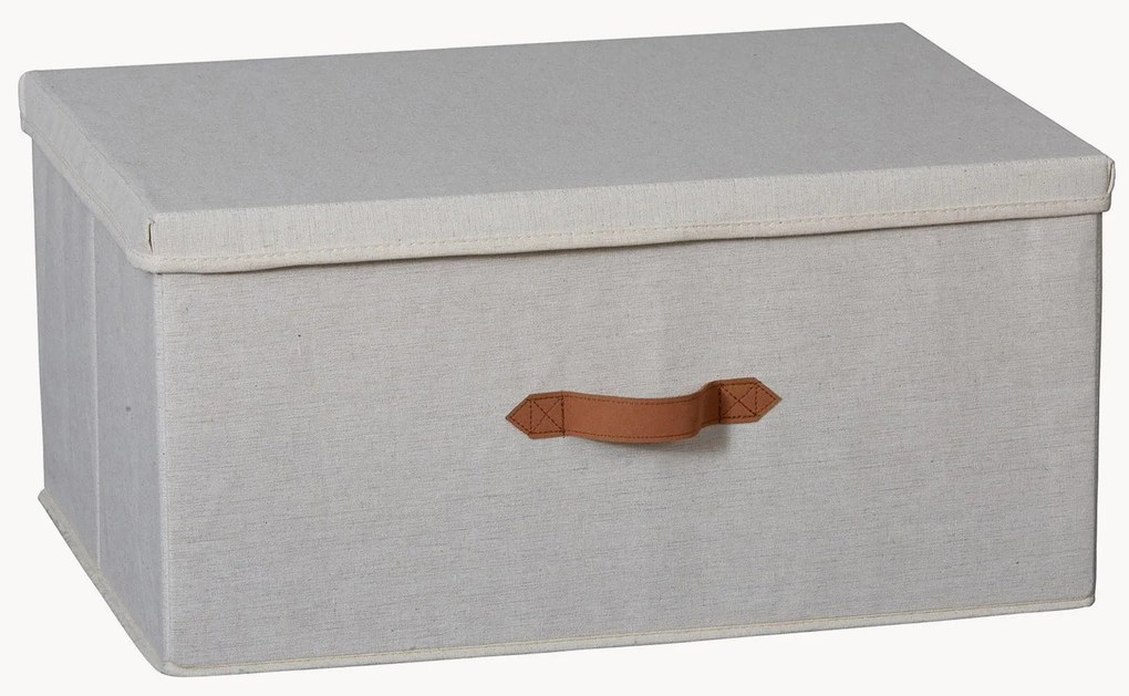Ľanová úložná škatuľa Premium