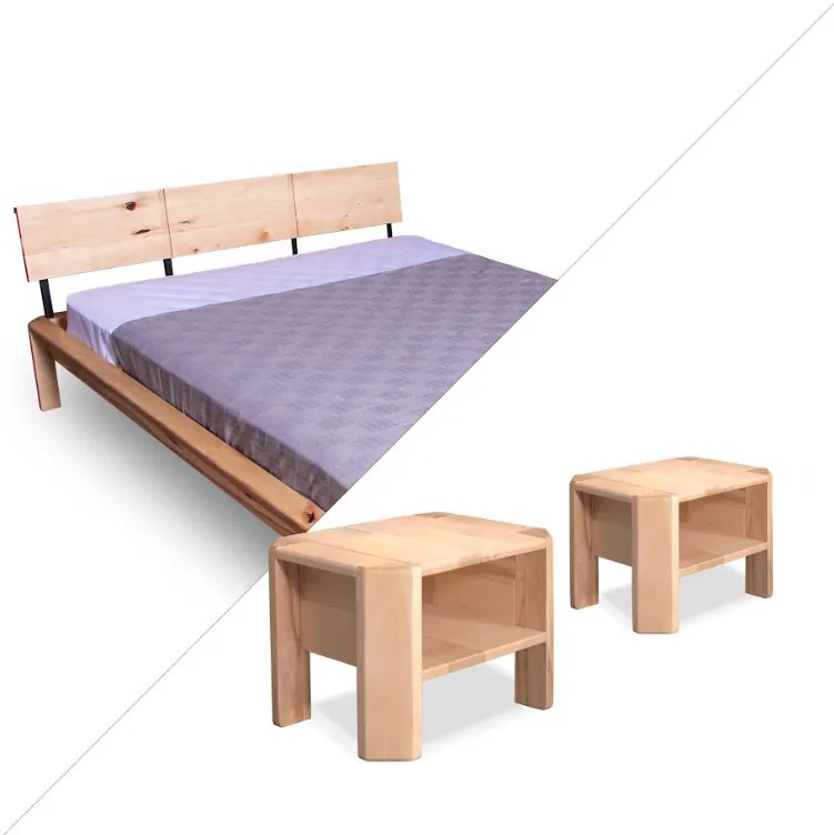 Nočný stolík LOFT 01 z masívu