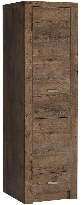 Skriňa Indianapolis I2 1D tmavý jaseň