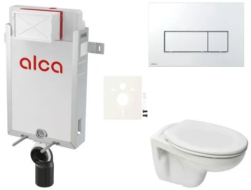 Cenovo zvýhodnený závesný WC set Alca na zamurovanie + WC Ceramia S-Line Pre SIKOAP8
