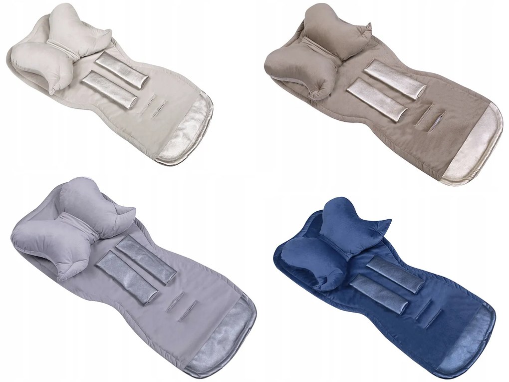 Vulpi Podložka do kočíka 5v1 Metalic Velvet Farba: ružová