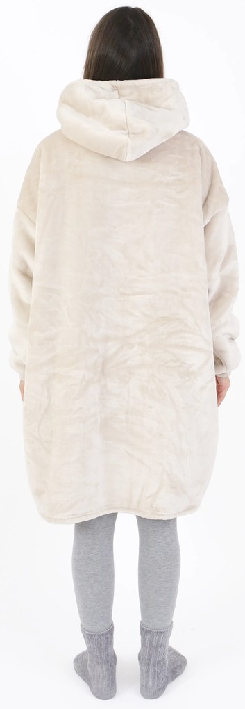 Baránková mikina mikroplyš – Laura prírodná veľkosť M