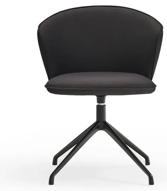 Čierne čalúnené jedálenské kreslá v súprave 2 ks Add – Teulat