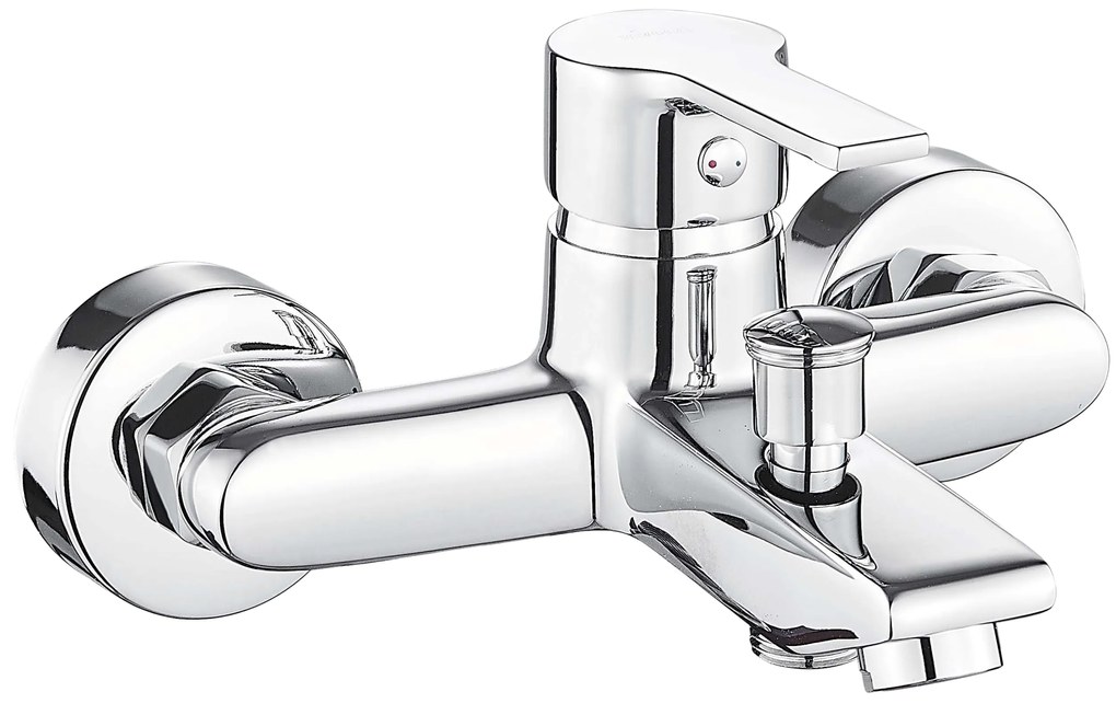 Invena Bralos, nástenná vaňová batéria, chrómová, INV-BW-07-001-A