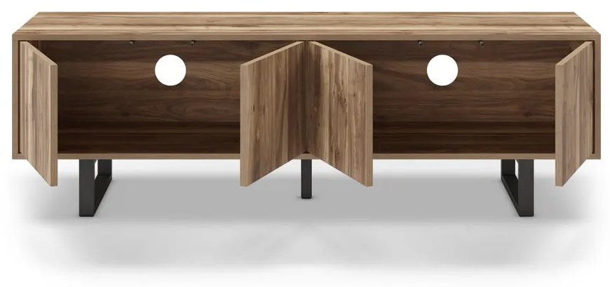 TV stolík v dekore orecha v prírodnej farbe 160x51 cm Laila – Marckeric