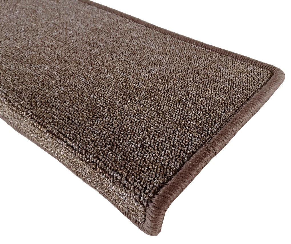 Nášľapy na schody Astra hnedá obdĺžnik, samolepiaci - 24x65 obdĺžnik (rozmer vrátane ohybu) Vopi