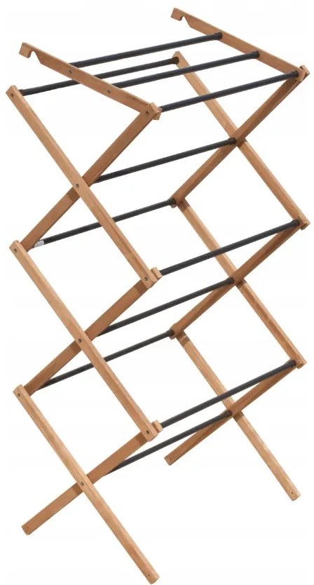 Erga Aurora, vešiak na sušenie bielizne 73x37x97 cm na postavenie, hnedá-čierna, ERG-SEP-10SUSDRAURDSM