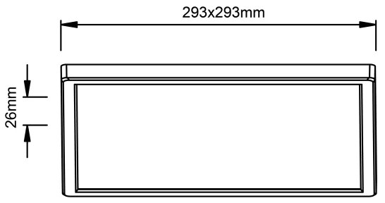 Brilliant - LED Stropné svietidlo MILTON LED/18W/230V 29,3x29,3 cm biele