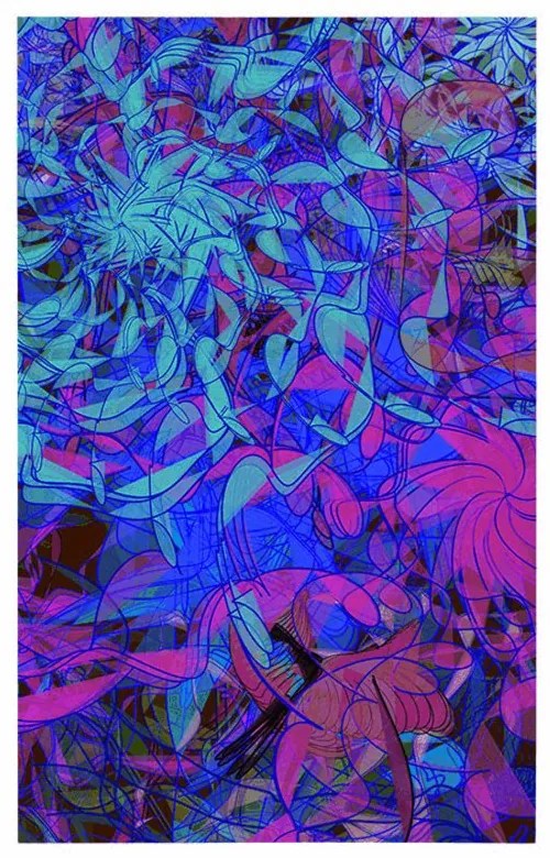 Plagát moderná abstrakcia v zaujímavom prevedení - 60x90 silver