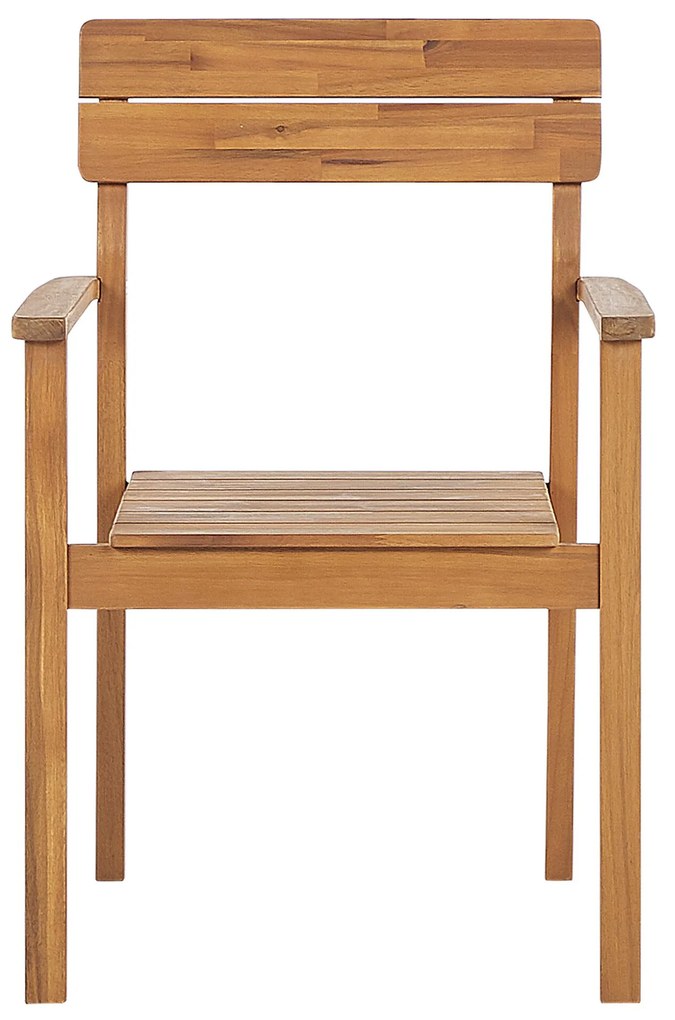 Sada 2 drevených stoličiek z akáciového dreva FORNELLI Beliani