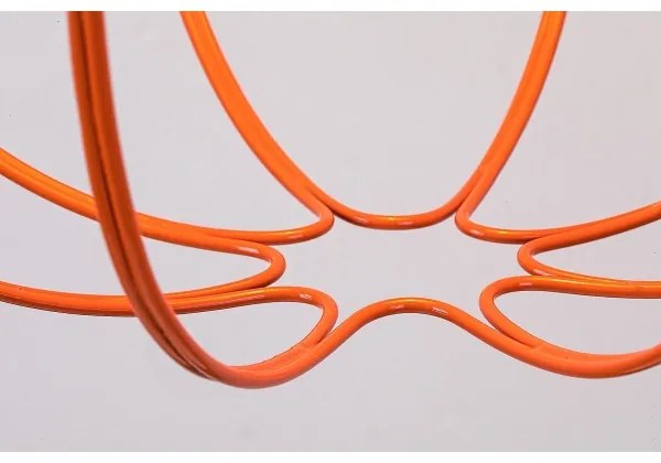 Rabalux 72034 - Luster na lanku SVENS 1xE27/60W/230V čierna/oranžová