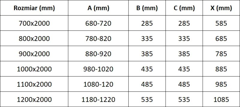 Mexen Exo, dvojkrídlové sprchové dvere 80x200 cm, 6mm číre sklo, chrómový profil, 814-080-000-01-00