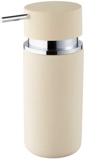BISK Erga Round, dávkovač mydla na postavenie, béžová-chrómová, ERG-06595