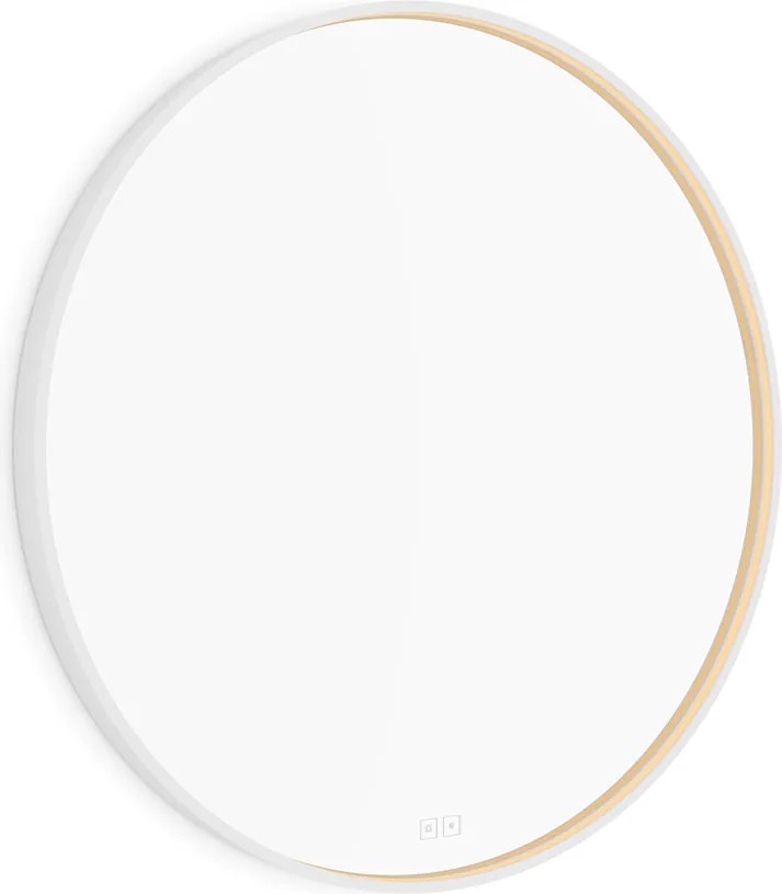 Nimco Biele LED zrkadlo pr. 800 s dvoma dotykovými senzormi - ZPB 31002RVX-05