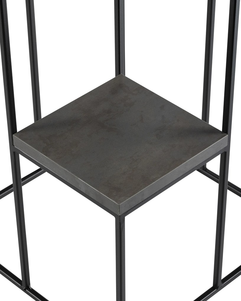 STOJAN NA KVETINÁČ KASKADA 110X40X40 CM ČIERNA/SIVÁ