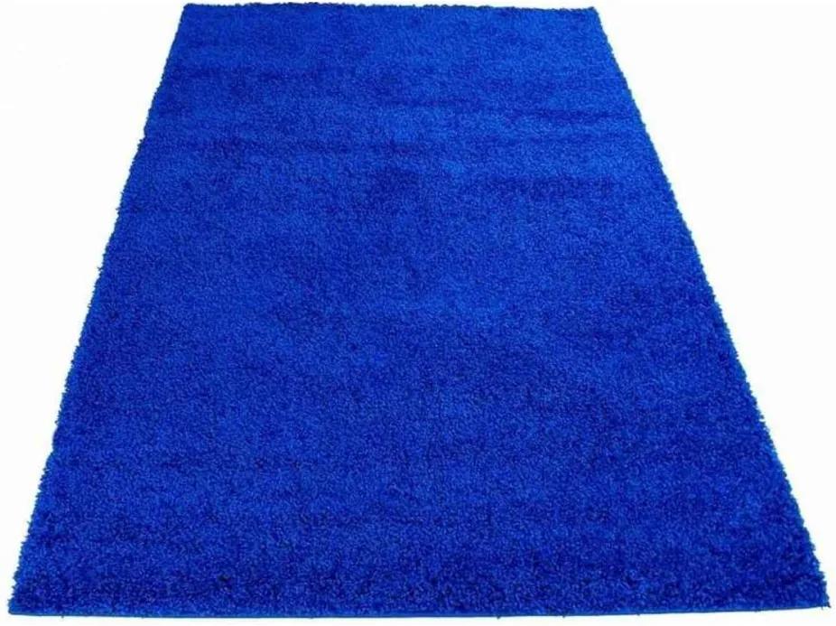 Kusový koberec Shaggy vlas 50 mm tmavo modrý, Velikosti 120x170cm