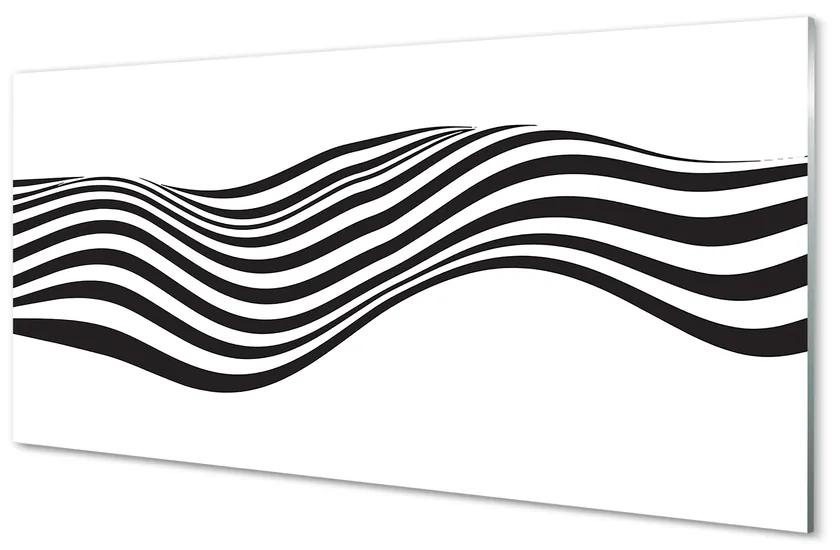 Obraz na akrylátovom skle Zebra pruhy vlna 140x70 cm