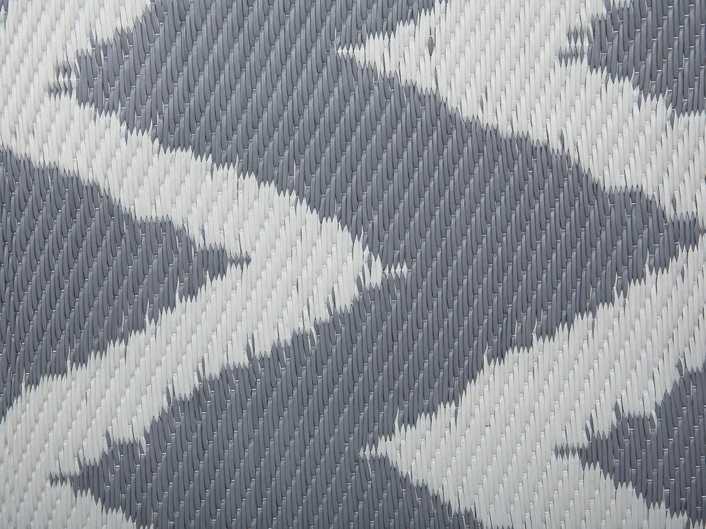 Vonkajší koberec 90 x 180 cm sivý SIRSA Beliani