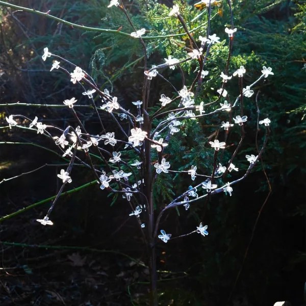 LED RGBW Solárne svietidlo TREE LED/0,1W/1,2V 600 mAh IP44 hnedá